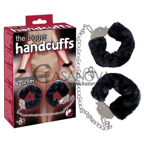 Основное фото Наручники The Bigger Handcuffs серебристо-чёрные