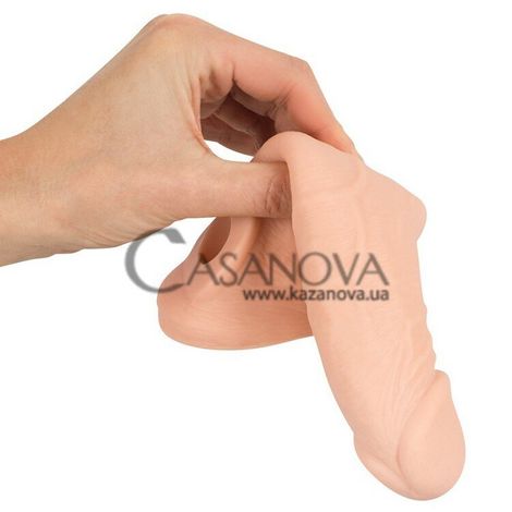 Основное фото Удлиняющая насадка на член Nature Skin Penis Sleeve телесная 21 см
