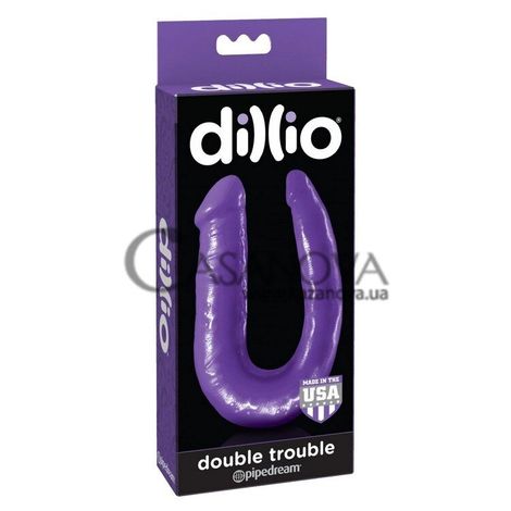Основное фото Двойной фаллоимитатор Dillio Double Trouble 10 фиолетовый 25,4 см