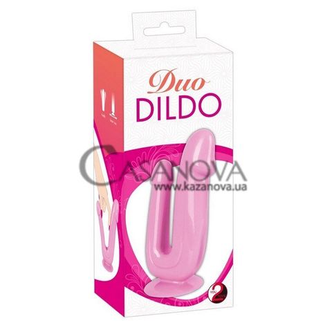 Основне фото Подвійний фалоімітатор Duo ​​Dildo рожевий 17,5 см