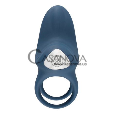 Основное фото Эрекционное кольцо с вибрацией Vibrating Double Ring синее
