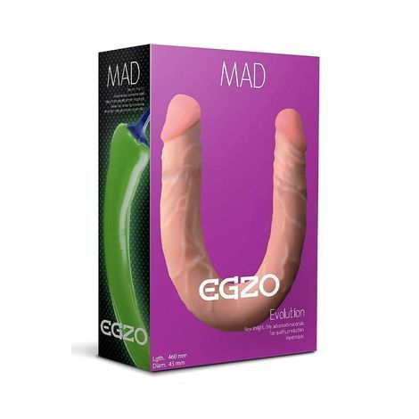 Основное фото Двойной фаллоимитатор Mad Egzo Evolution DL002 телесный 46 см
