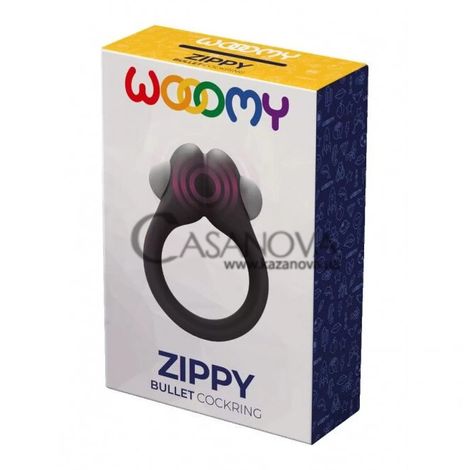 Основное фото Эрекционное кольцо Wooomy Zippy чёрное