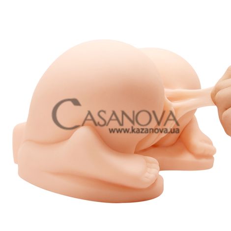 Основное фото Искусственная вагина и анус с вибрацией Lybaile Crazy Bull BM-009115Z-1 телесная