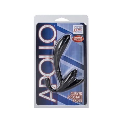 Основное фото Массажёр простаты Apollo Curved Prostate Probe чёрный