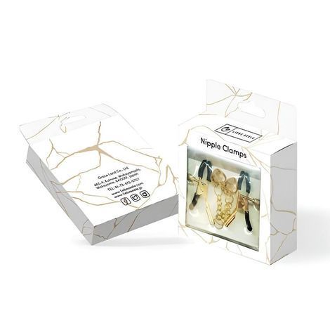 Основне фото Затискачі для сосків з підвісками Liebe Seele Gold Nipple Clamps Heart Shaped золотисті
