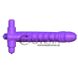 Дополнительное фото Насадка для двойного проникновения Fantasy C-Ringz Silicone Double Penetrator Rabbit фиолетовый 17,8 см
