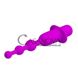 Дополнительное фото Анальная цепочка с вибрацией Pretty Love Hermosa Anal Beads фиолетовый 13,7 см