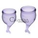 Додаткове фото Набір із 2 менструальних чаш Satisfyer Feel Secure фіолетовий