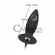 Дополнительное фото Анальная вибропробка Black Velvets Rechargeable Plug Large чёрная 14,7 см