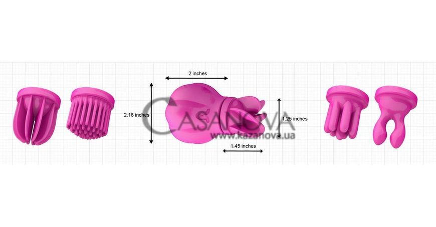 Основное фото Вибратор для клитора Adrien Lastic Caress розовый 9 см