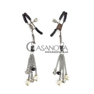 Основное фото Зажимы для сосков Art Of Sex Nipple Clamps Tenero Amore серебристые с чёрным