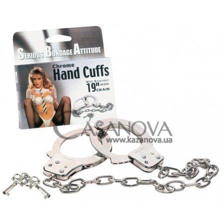 Основное фото Длинные наручники Chrome Hand Cuffs 48,3 см