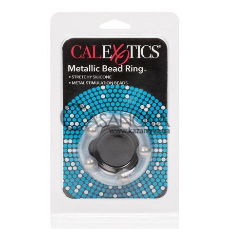 Основное фото Эрекционное кольцо Metallic Bead Ring прозрачное