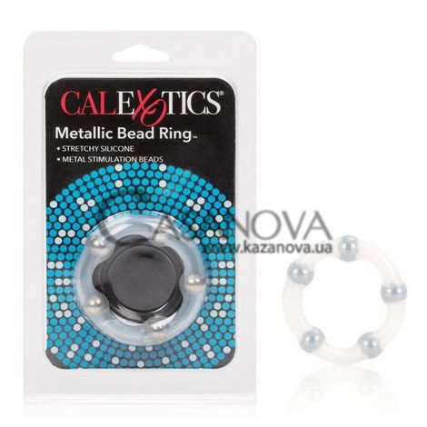 Основне фото Ерекційне кільце Metallic Bead Ring прозоре
