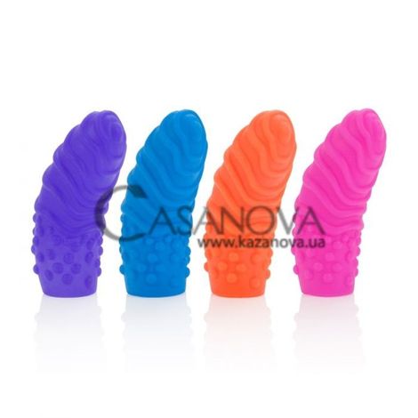 Основное фото Набор насадок на палец Silicone Finger Swirls разноцветный