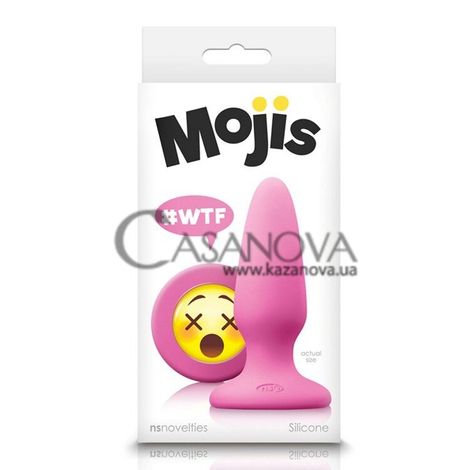 Основное фото Анальная пробка Mojis Plug #WTF розовая 10,5 см
