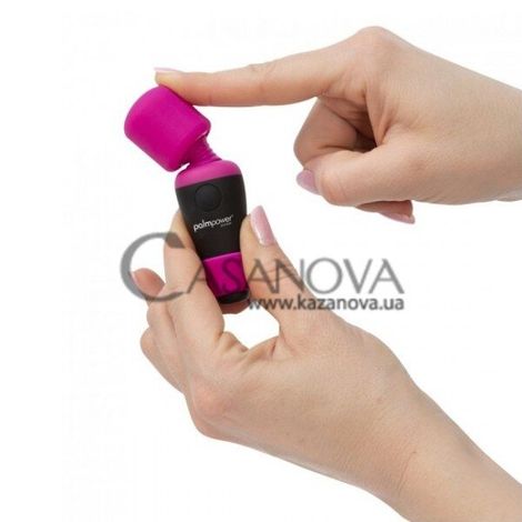 Основне фото Міні-вібромасажер Palmpower Pocket чорно-рожевий 9 см