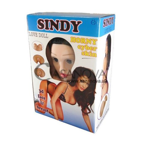Основне фото Секс-лялька з вібрацією Sindy 3D Face & Breast брюнетка