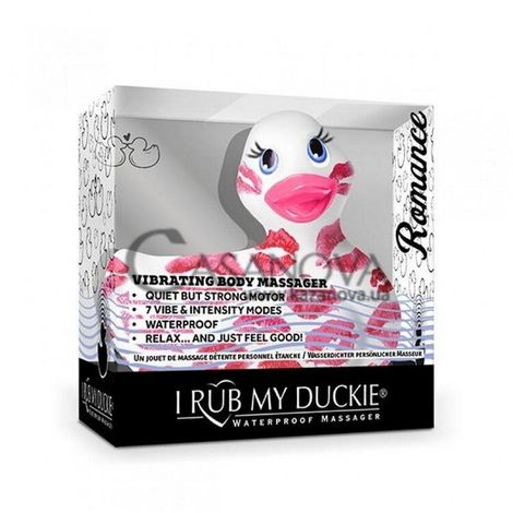 Основне фото Кліторальний вібратор I Rub My Duckie Romance 2.0 білий з червоним