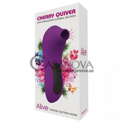 Основное фото Вакуумный клиторальный стимулятор Alive Cherry Quiver фиолетовый