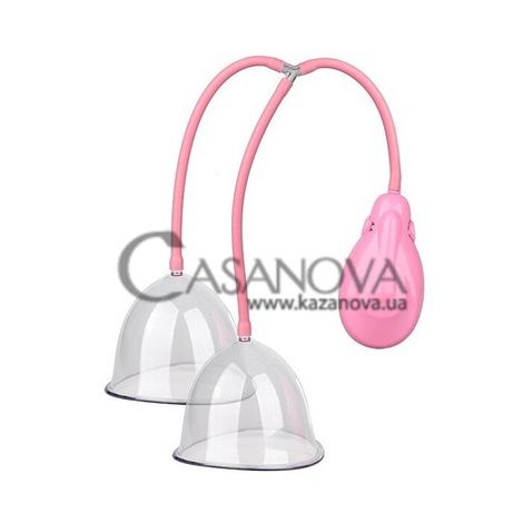 Основное фото Автоматическая вакуумная помпа для груди Breast Enlargement Pump розовая с прозрачным