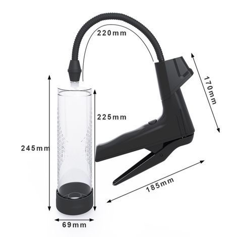 Основне фото Вакуумна помпа Boys of Toys Manual Pump With Digital Display чорна