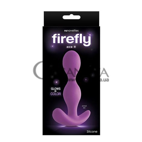 Основне фото Анальна пробка Firefly Аce II Purple фіолетова, 12,4 см