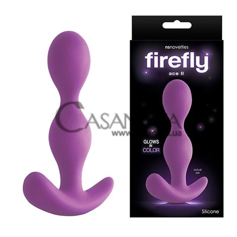 Основное фото Анальная пробка Firefly Аce II Purple фиолетовая, 12,4 см