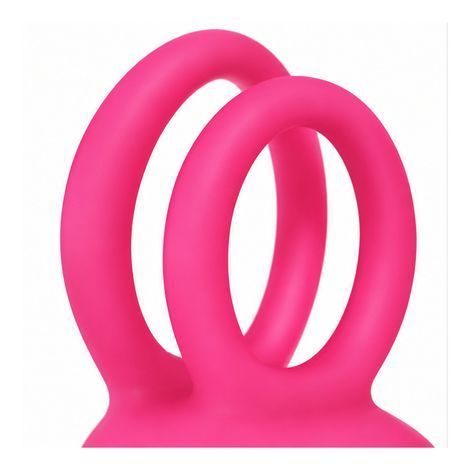 Основное фото Двойное эрекционное виброкольцо Lovetoy Power Clit Duo Silicone Cockring розовое