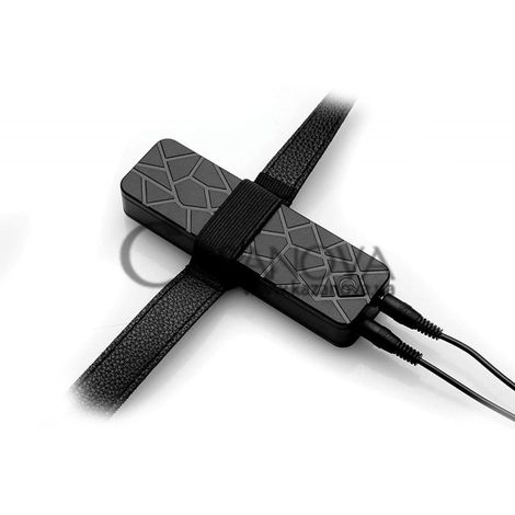 Основне фото Страпон двосторонній Xr Brands Double Strap-On Power Pegger чорний 16,5 см