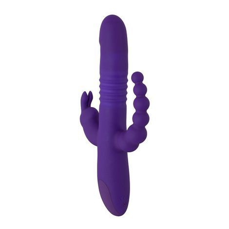 Основное фото Тройной вибратор с ротацией и пульсацией You2Toys Sweet Smile Thrusting Pearl Triple Vibrator фиолетовый 24,8 см