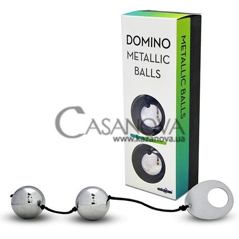 Основне фото Вагінальні кульки Domino Metallic Balls сріблясті