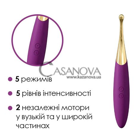 Основное фото Вибратор Svakom Beatrice фиолетовый 20,9 см