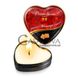 Додаткове фото Масажна свічка серце Plaisirs Secrets Bougie Massage Candle карамель 35 мл