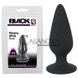 Дополнительное фото Анальная пробка Black Velvets Heavy Plug Small чёрная 7,8 см