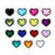 Додаткове фото Анальна пробка EGZO Dark Silver Heart Plug M срібляста з бузковим кристалом 8,2 см