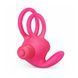 Дополнительное фото Двойное эрекционное виброкольцо Lovetoy Power Clit Duo Silicone Cockring розовое