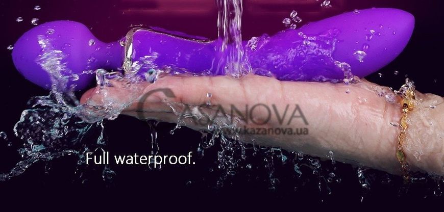 Основное фото Вибромассажёр с подогревом Leten AV Heat фиолетовый 22,6 см