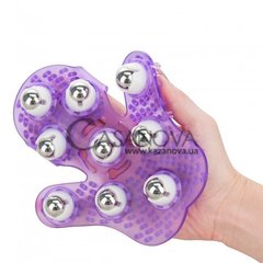 Основне фото Рукавичка для масажу Roller Balls Massager пурпурна