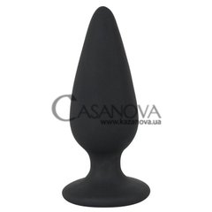Основное фото Анальная пробка Black Velvets Heavy Plug Medium чёрная 8,9 см