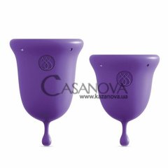 Основне фото Набір менструальних чаш Intimate + Care Menstrual Cups Jimmyjane фіолетовий