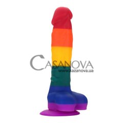 Основне фото Фалоімітатор з присоскою Colourful Love Colourful Dildo різнокольоровий 21,6 см