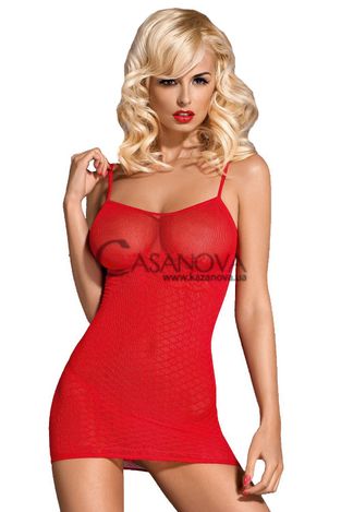 Основное фото Платье из сетки Obsessive Dress D202 красное