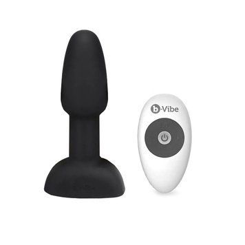 Основне фото Анальна вібропробка з обертовими кульками b-Vibe Rimming Petite чорна 12,4 см