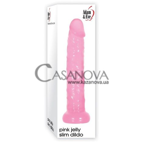 Основне фото Анальний фалоімітатор Pink Jelly Slim рожевий 15,9 см