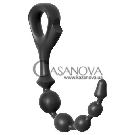 Основное фото Анальная цепочка Anal Fantasy Collection Ez Grip Beads чёрная 29,2 см