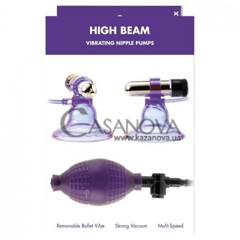 Основное фото Вибропомпа для сосков Kinx High Beam Vibrating Nipple Pumps фиолетовая