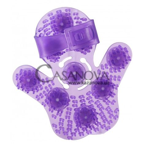 Основное фото Перчатка для массажа Roller Balls Massager пурпурная