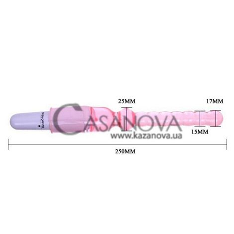 Основное фото Анальный вибратор Vibrator BI-010021-Pink розовый 25 см